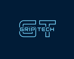 Blue Cyber Technology logo design