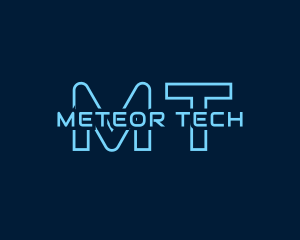 Blue Cyber Technology logo design