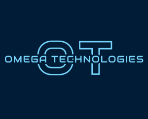 Blue Cyber Technology logo design