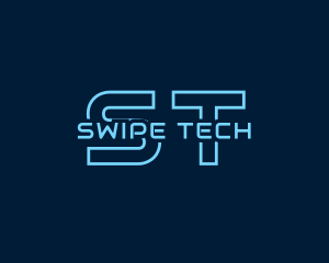 Blue Cyber Technology logo design