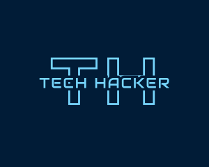 Blue Cyber Technology logo design