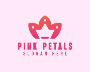 Lotus Flower Crown logo design