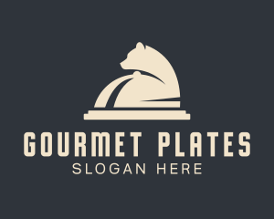 Bear Cloche Dining logo design