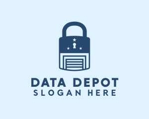 Blue Padlock Garage logo