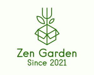 Box Garden Rake logo design