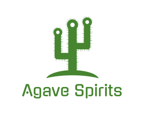 Green Spikey Cactus logo
