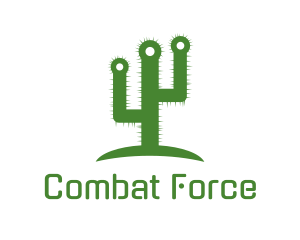 Green Spikey Cactus logo