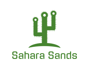 Green Spikey Cactus logo