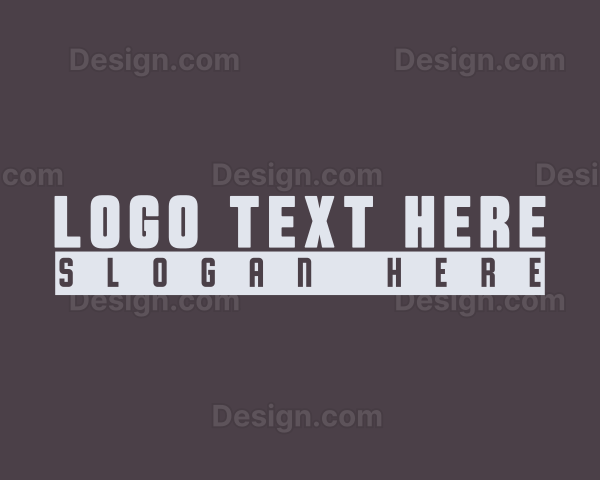 Modern Advertising Wordmark Logo