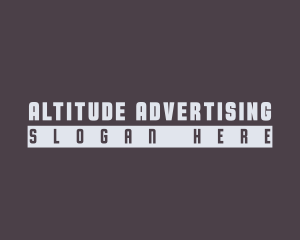 Modern Advertising Wordmark logo design