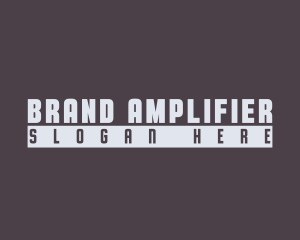 Modern Advertising Wordmark logo design