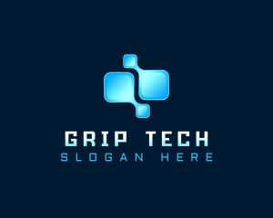 Tech Digital Pixel logo design