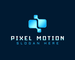 Tech Digital Pixel logo design