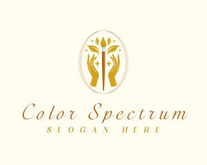 Luxury Creative Paintbrush logo