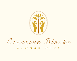 Luxury Creative Paintbrush logo design