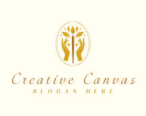 Luxury Creative Paintbrush logo design