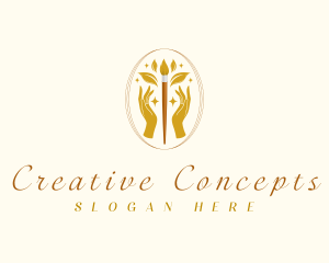 Luxury Creative Paintbrush logo design