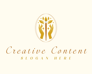 Luxury Creative Paintbrush logo design