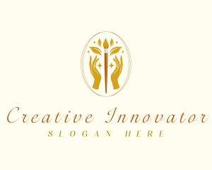 Luxury Creative Paintbrush logo design