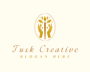 Luxury Creative Paintbrush logo design