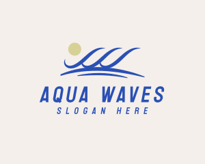 Water Sea Wave logo design