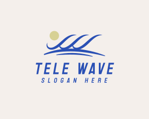 Water Sea Wave logo design