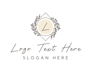 Elegant Beauty Ornament Logo