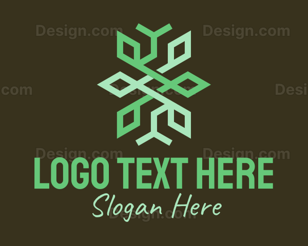 Green Geometric Forestry Logo