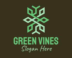 Green Geometric Forestry logo design