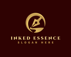 Premium Pen Writing logo design