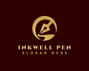 Premium Pen Writing logo design