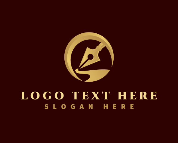 Writing logo example 4