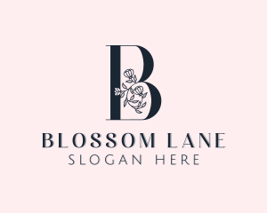 Floral Fragrance Letter B logo design