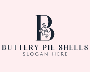 Floral Fragrance Letter B logo design