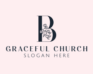 Floral Fragrance Letter B logo