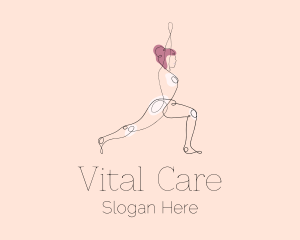 Stretching Yoga Instructor  Logo