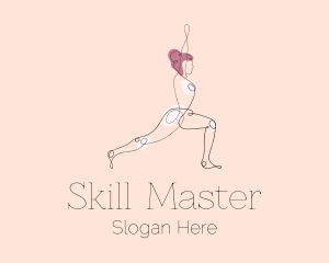 Stretching Yoga Instructor  logo design