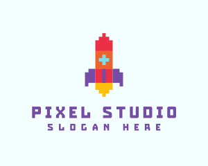 Pixel Rocket Gaming logo design