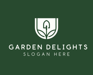 Shovel Leaf Gardening logo design