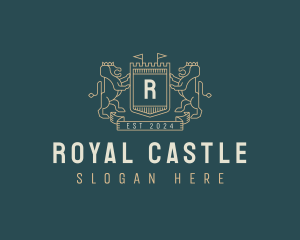 Lion Castle Heraldry logo design