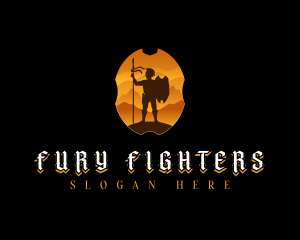 Military Soldier Fighter logo design