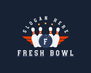 Bowling Sports Tournament logo design