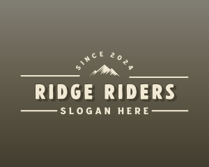 Hipster Outdoor Mountain logo design