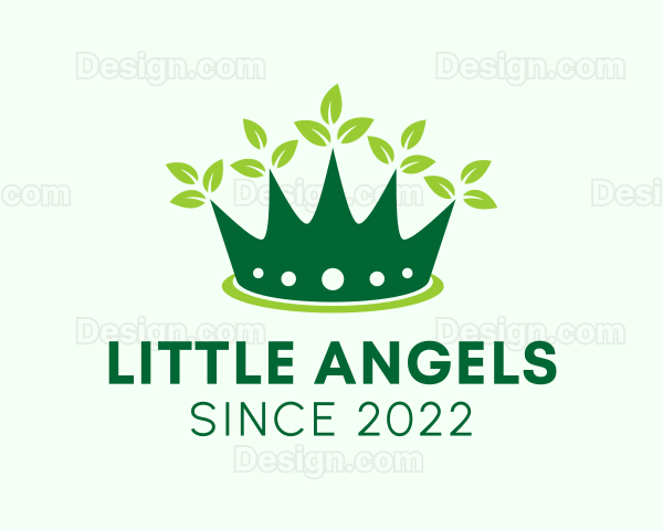 Environment Leaf Crown Logo
