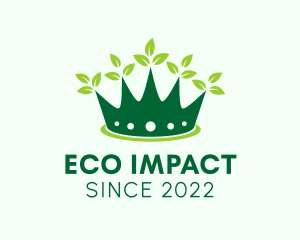 Environment Leaf Crown  logo