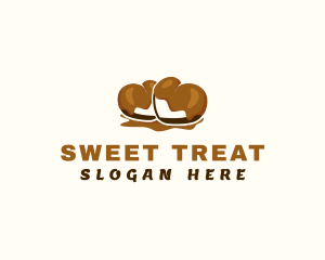 Chocolate Heart Sweets logo design