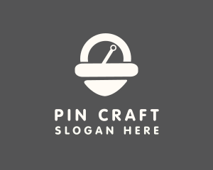 Location Pin Scale logo design