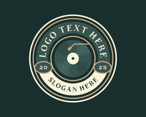 Music Record Vinyl logo