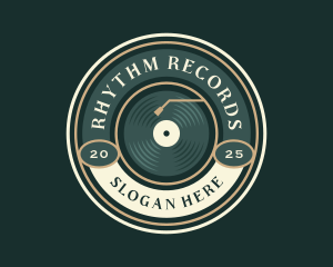 Music Record Vinyl logo