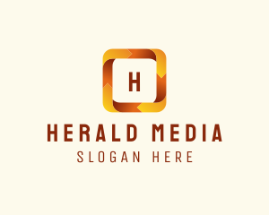 Square Ribbon Media logo design